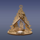 Drevený betlehem s miestom pre čajovú sviečku