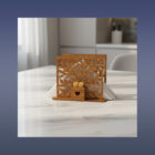 Drevený stojan na servítky s oddelením na špáradlá varianta E - na stole